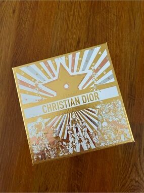 Christian Dior Gold and White Holiday Gift Box
